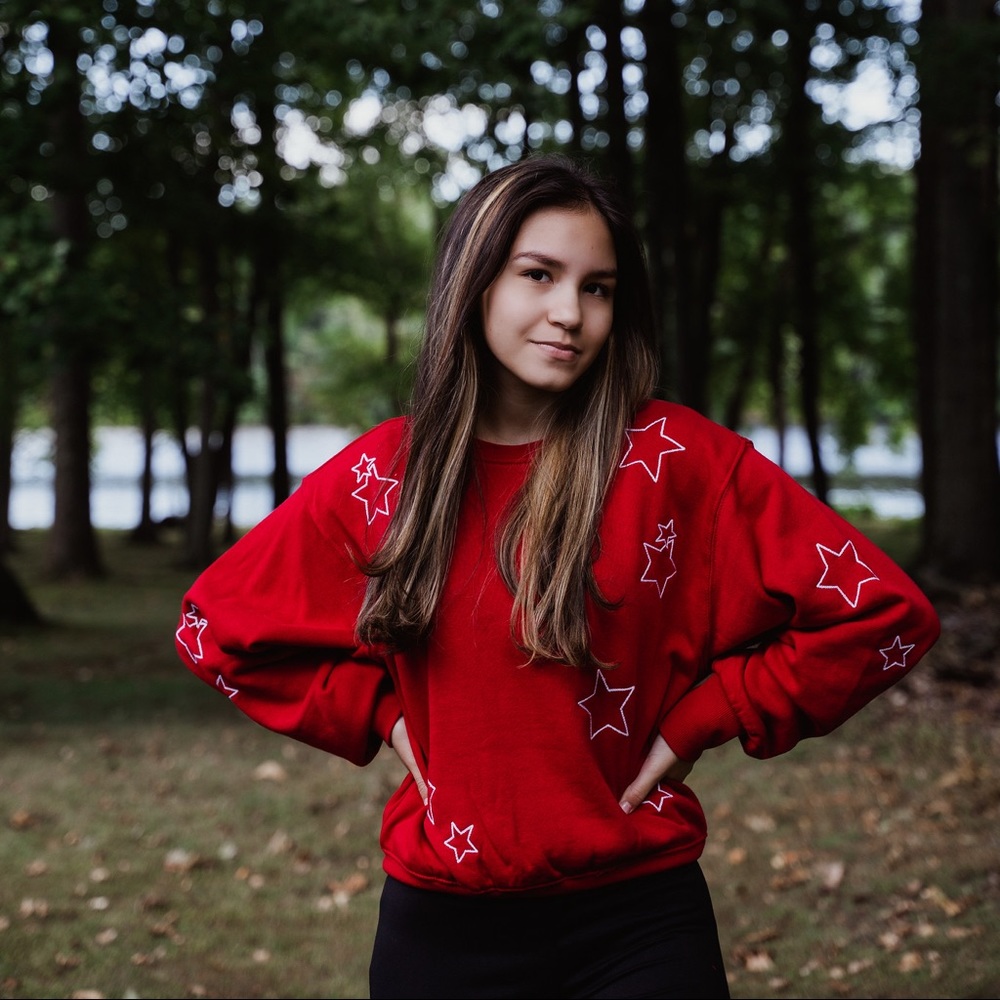 Embroidered Star Sweatshirt